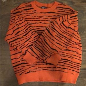 Zebra strip sweater